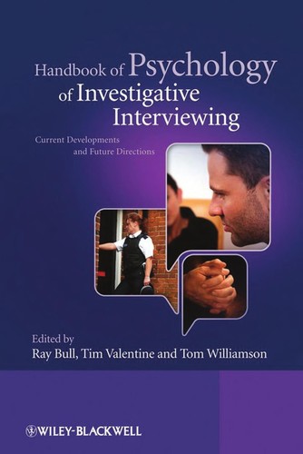 Cover for Handbook of psychology of investigative interviewing