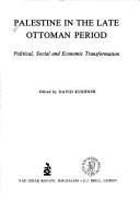 Cover for Palestine in the Late Ottoman Period