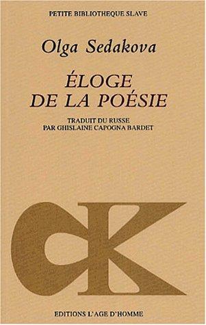Cover for Eloge de la poesie/poche slave 6