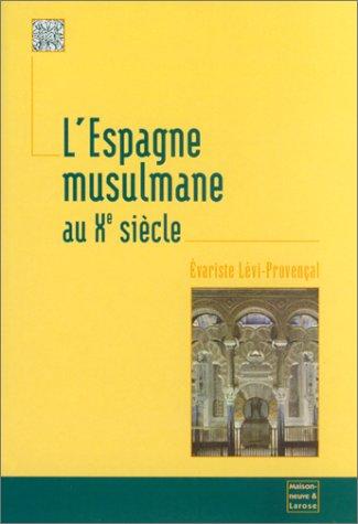 Cover for L'Espagne musulmane au xe siecle ned