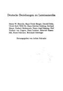 Cover for Deutsche Beziehungen zu Lateinamerika