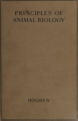 Cover for Principles of animal biology