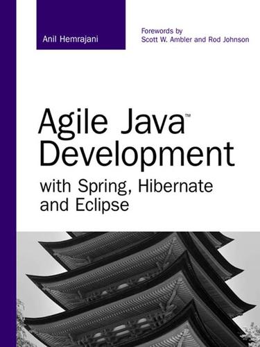Cover for Agile Java Development with Spring, Hibernate and Eclipse