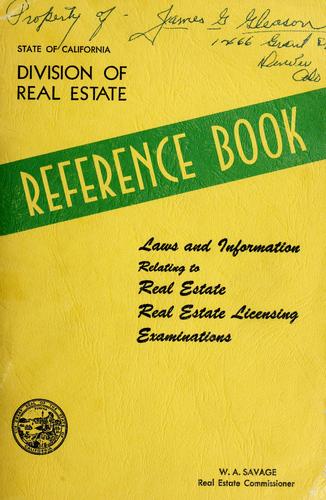 Cover for Reference book