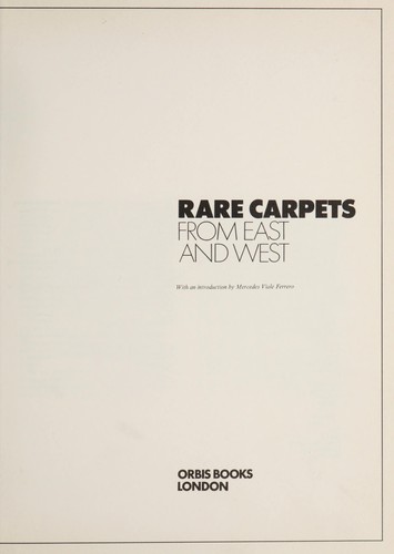 Cover for Rare Carpets From East and West