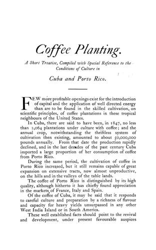 Cover for Coffee planting