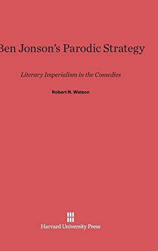 Cover for Ben Jonson's Parodic Strategy
