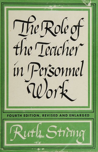 Cover for The role of the teacher in personnel work.