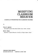 Cover for Modifying classroom behavior