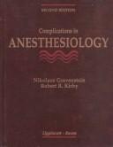 Cover for Complications in anesthesiology