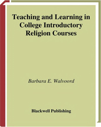 Cover for Teaching and learning in college introductory religion courses