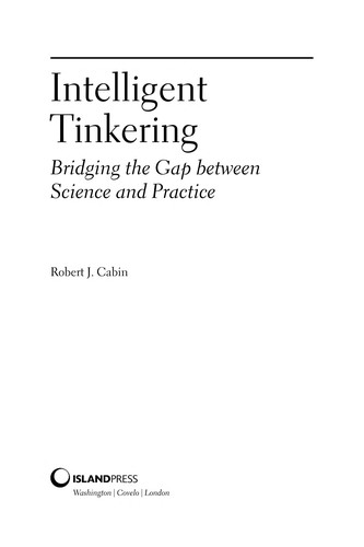 Cover for Intelligent tinkering