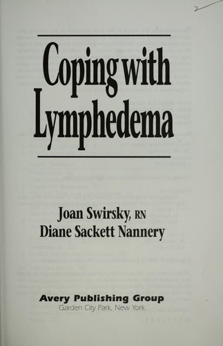 Cover for Coping with lymphedema