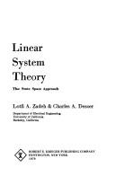 Cover for Linear system theory