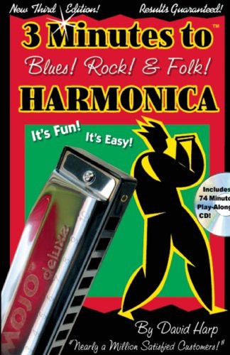 Cover for Three Minutes to Blues, Rock, and Folk Harmonica