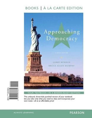 Cover for Approaching Democracy Books A La Carte Edition
