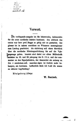 Cover for Die Vǫlsungasaga.