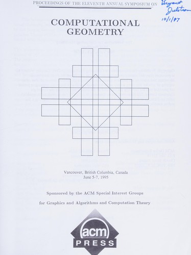 Cover for Proceedings of the Eleventh Annual Symposium on Computational Geometry