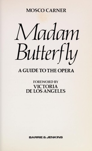 Cover for Madam Butterfly
