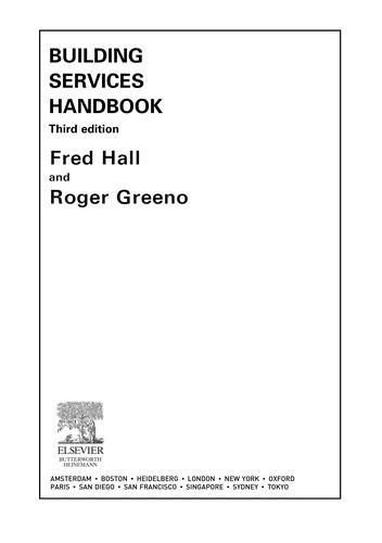 Cover for Building services handbook