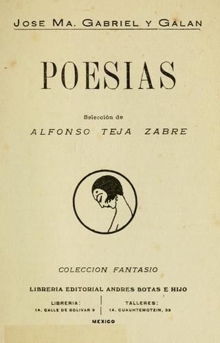 Cover for Poesías