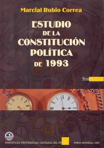Cover for Estudio de la Constitución Política de 1993