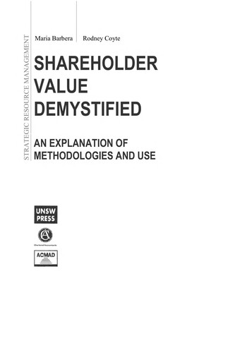 Cover for Shareholder value demystified