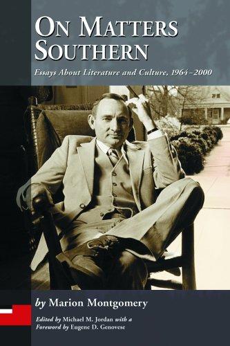 Cover for On matters southern