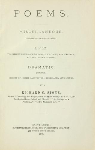 Cover for Poems ...