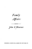 Cover for Family affairs.