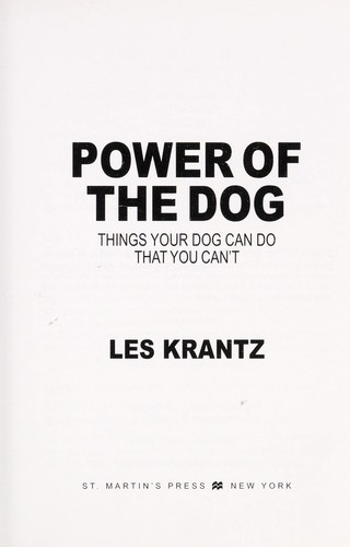Cover for Power of the dog