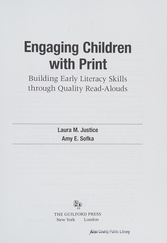 Cover for Engaging children with print