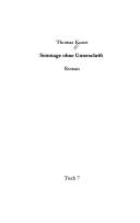 Cover for Sonntage ohne Unterschrift. Roman