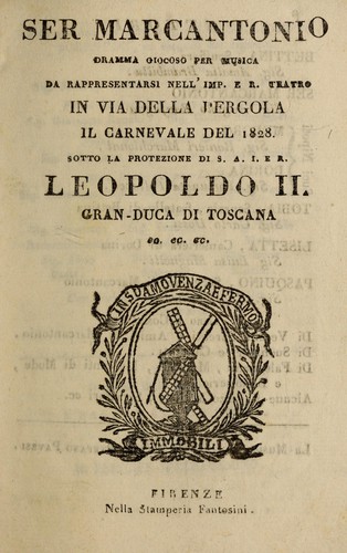 Cover for Ser Marcantonio
