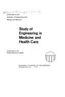 Cover for Study of engineering in medicine and health care