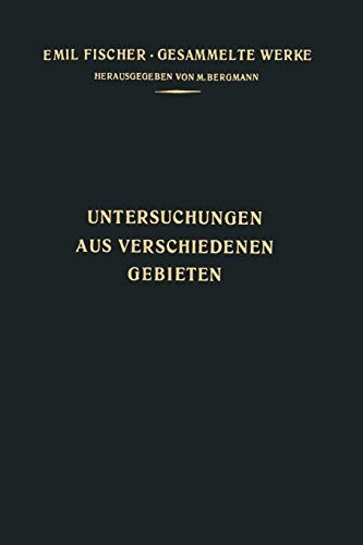 Cover for Untersuchungen aus Verschiedenen Gebieten