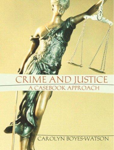 Cover for Crime and justice