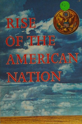 Cover for Rise of the American nation,