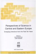 Cover for Perspectives of Science in Central and Eastern Europe