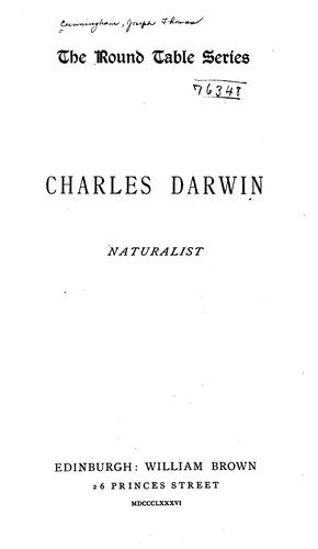 Cover for Charles Darwin, Naturalist