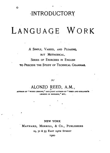 Cover for Introductory Language Work
