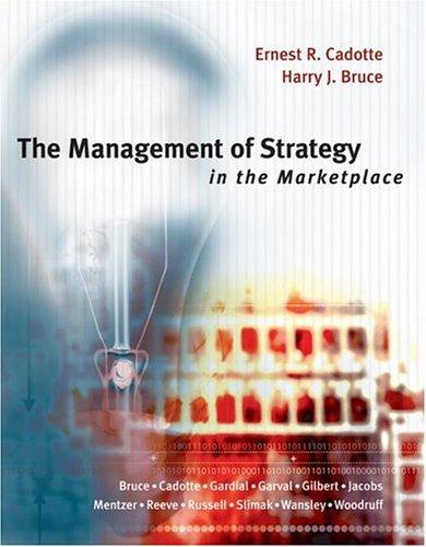 Cover for Management of Strategy in the Marketplace