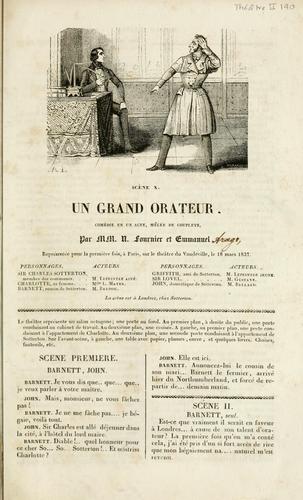 Cover for Un grand orateur