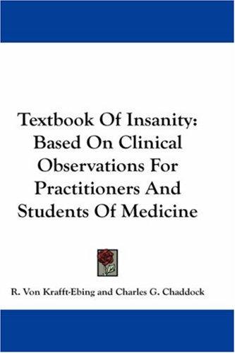 Cover for Textbook Of Insanity