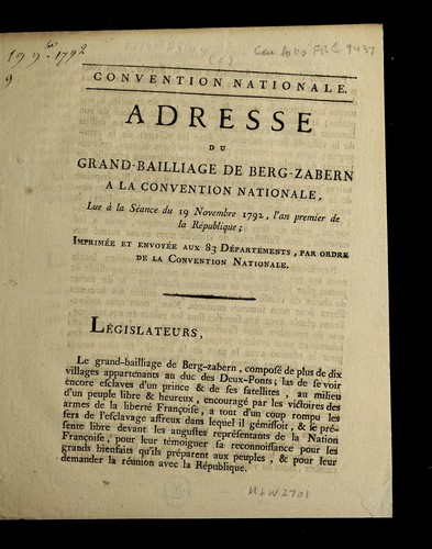Cover for ... Adresse