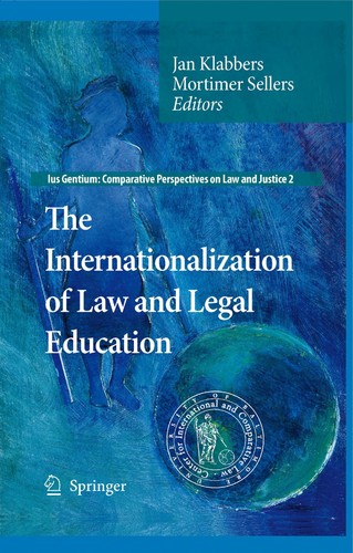 Cover for The internationalization of law and legal education