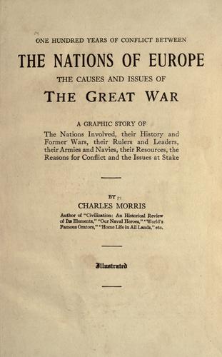 Cover for One hundred years of conflict between the nations of Europe