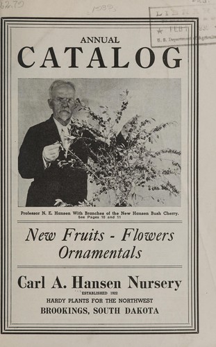 Cover for New fruits, flowers and ornamentals