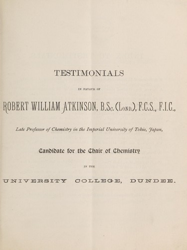 Cover for Testimonials