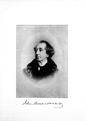 Cover for The late Right Hon. Sir John A. Macdonald